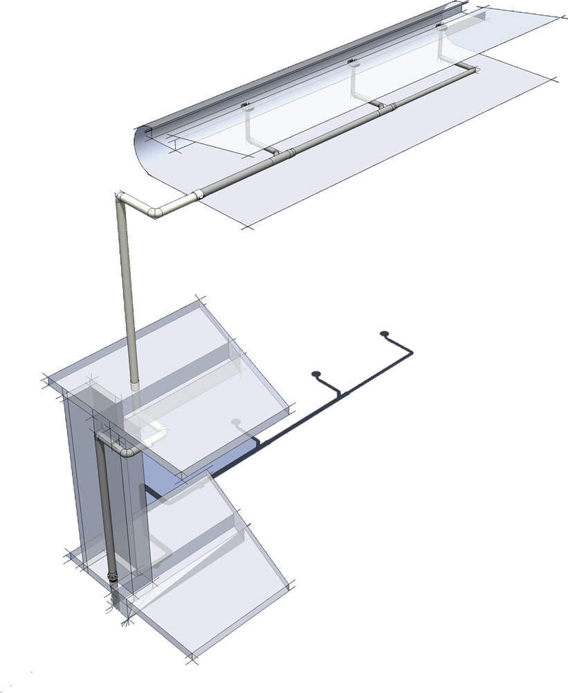 Siphonic System 3D Diagram
